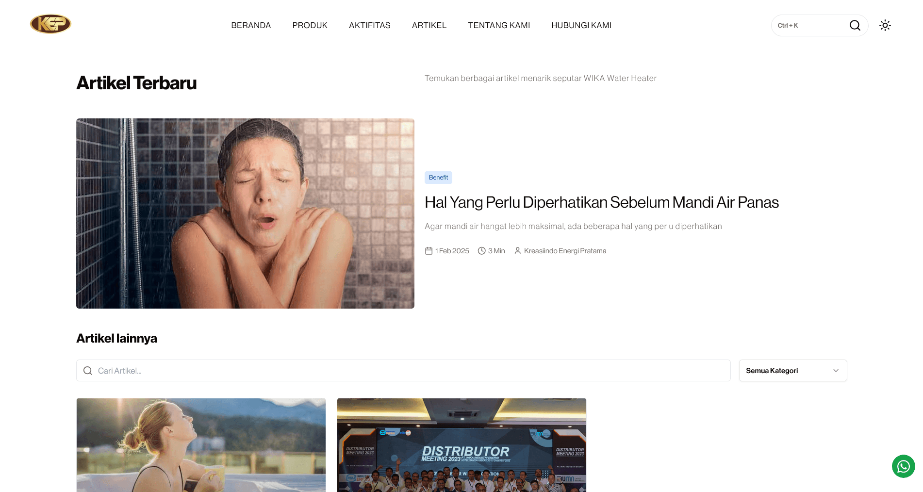 Kreasiindo UI Article Page